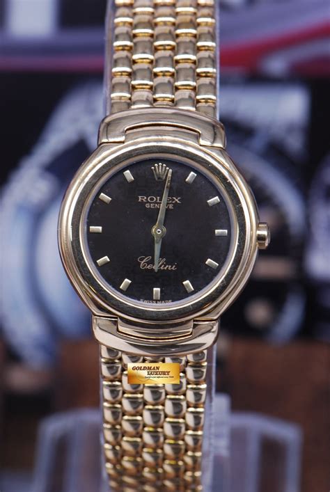 rolex geneve cellini women's watch|rolex cellini black.